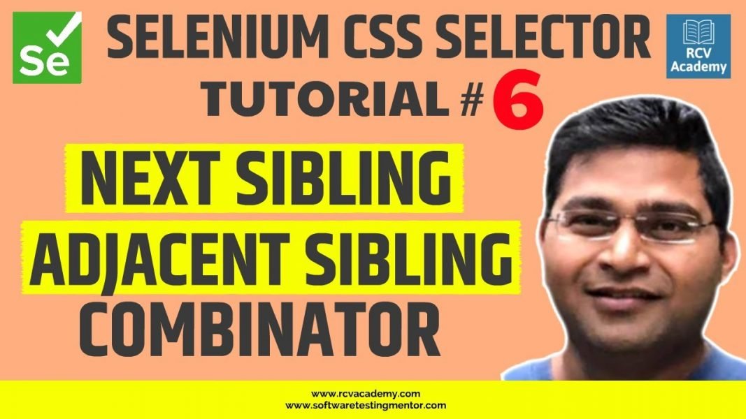 selenium-css-selector-6-next-sibling-adjacent-sibling-combinator