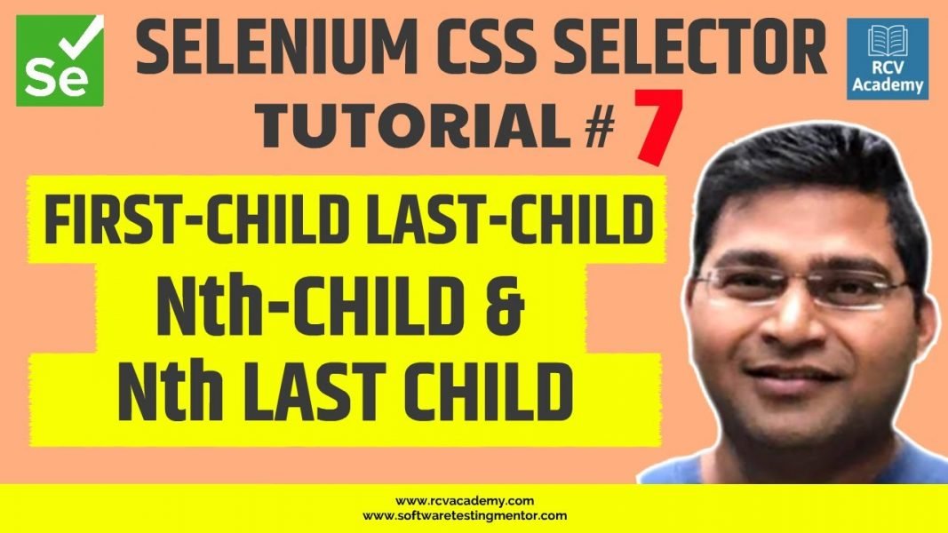 last child css selector selenium